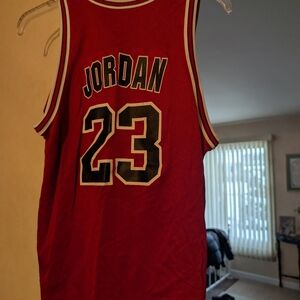 Red Jordan 23 Basketball Jersey